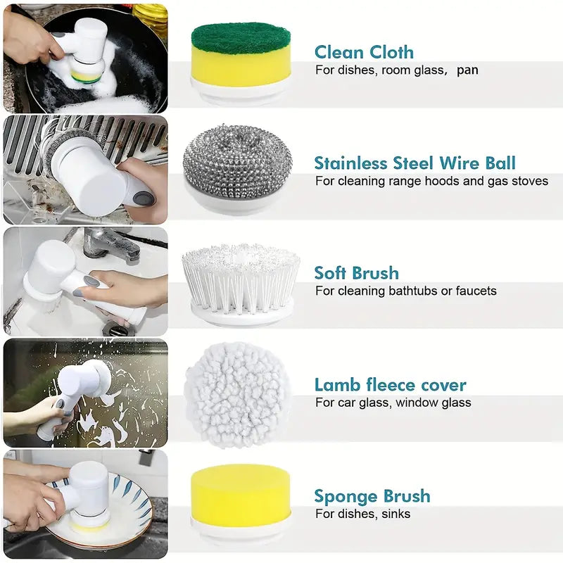 Cleaning Electric Brush - 5 in 1