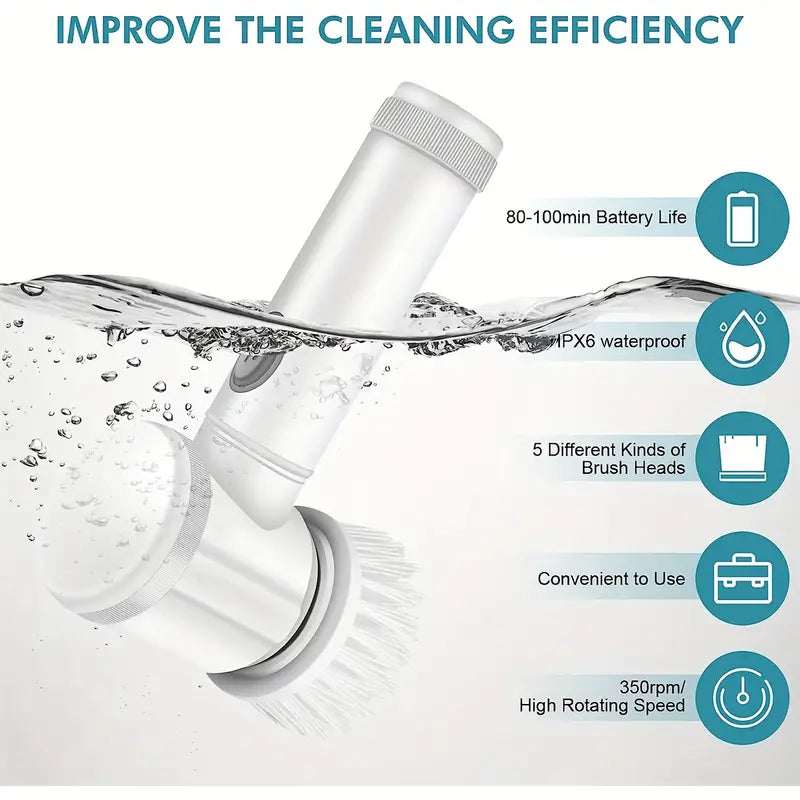 Cleaning Electric Brush - 5 in 1