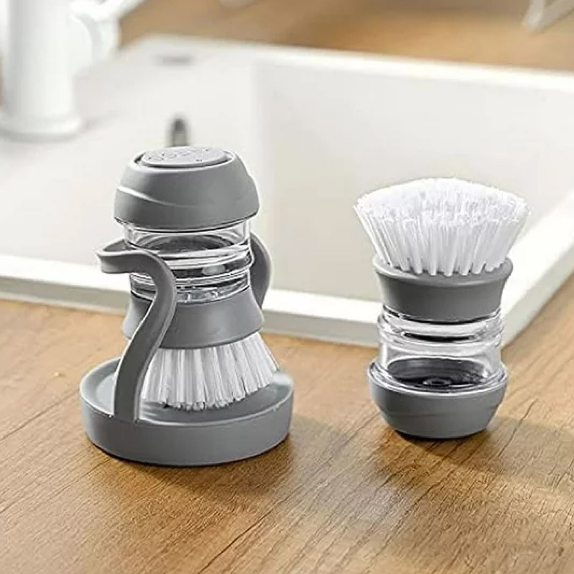 Soap Dispensing Brush with Storage Stand