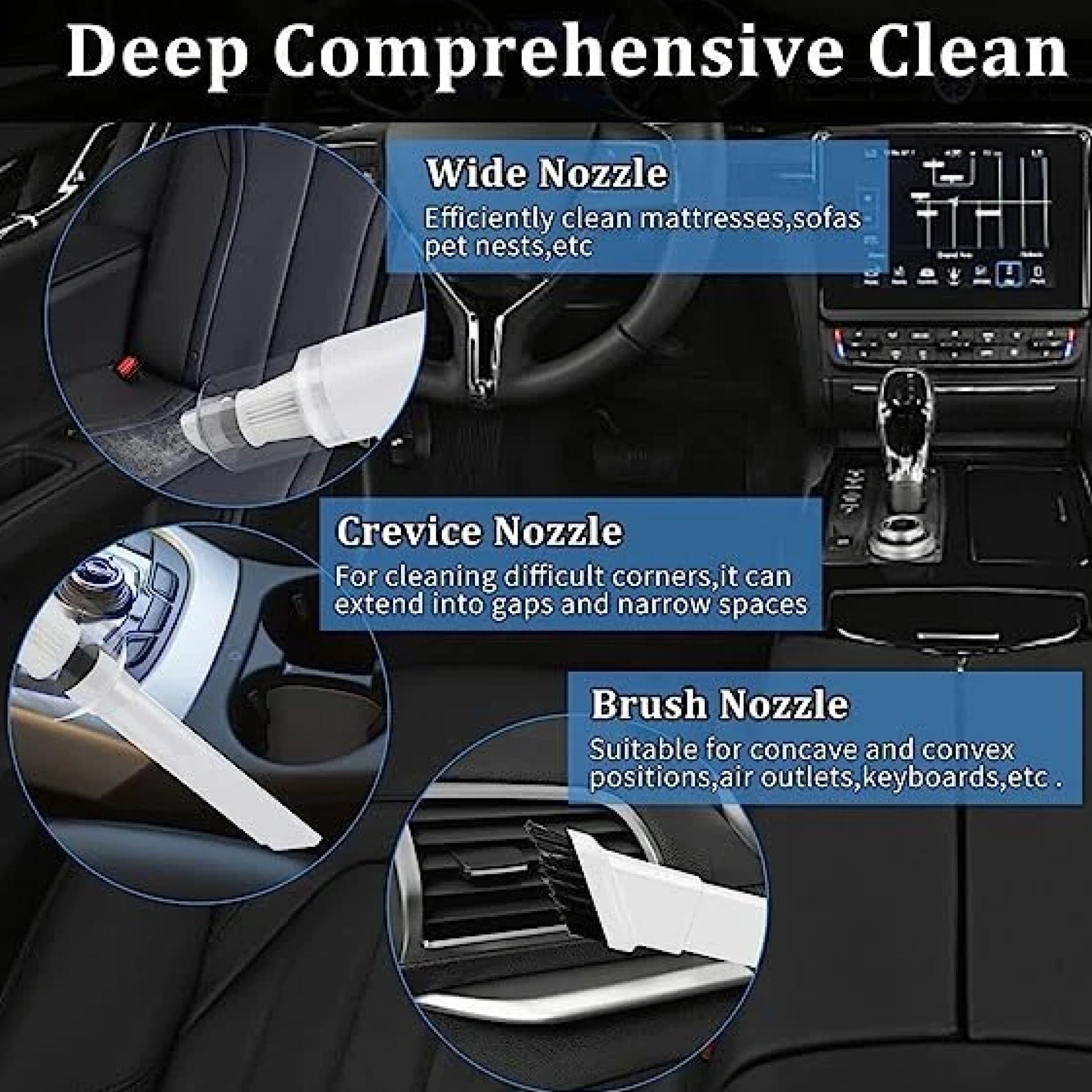 Wireless Handheld Car Vacuum