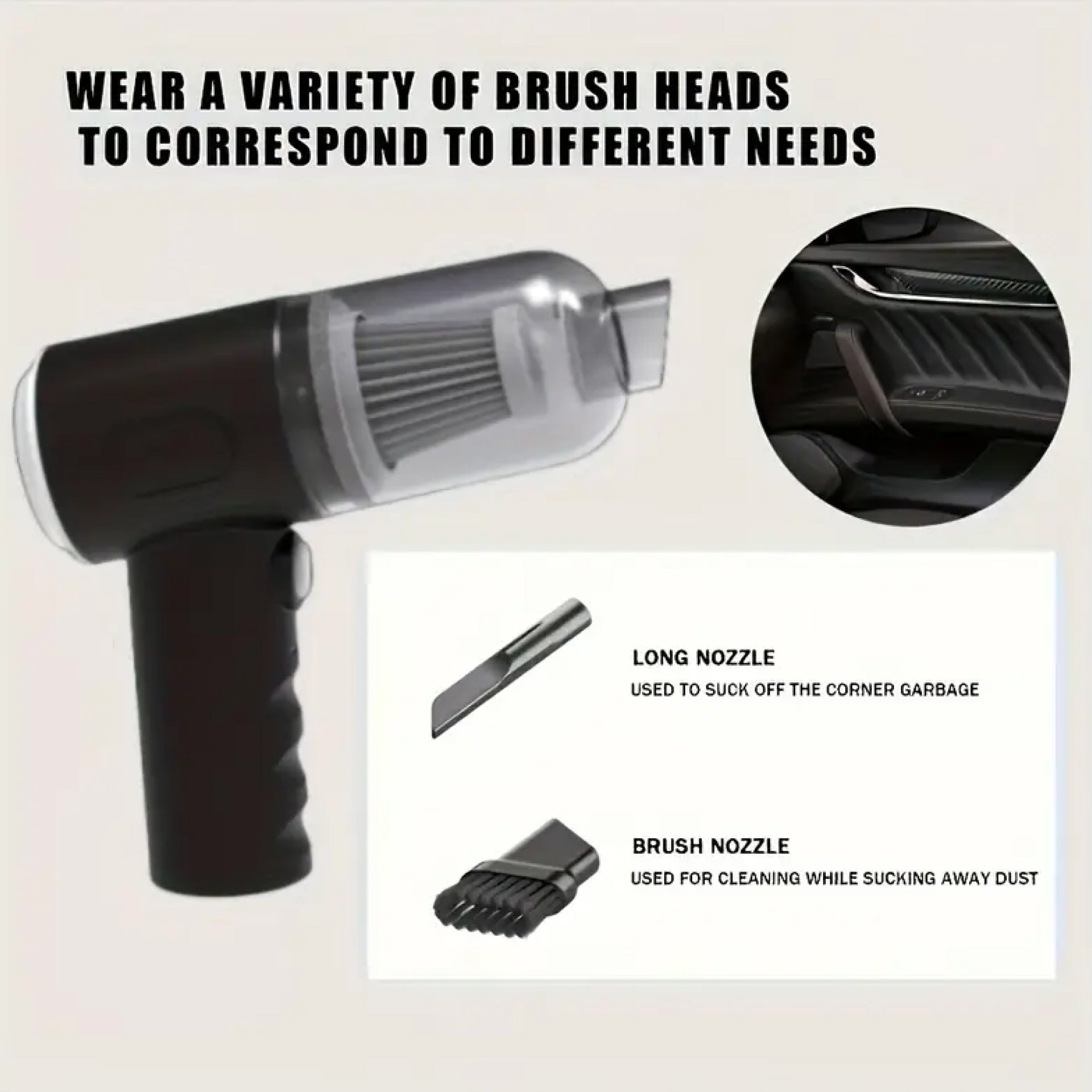 Wireless Handheld Car Vacuum